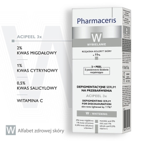 PHARMACERIS W ACIPEEL 3x Depigmentacyjne serum na przebarwienia na noc 30 ML